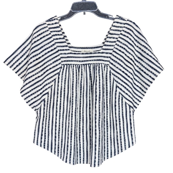 Madewell Texture & Thread Butterfly Top in Isley Stripe Women's Size XS - Picture 5 of 10